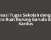 Kreasi Tugas Sekolah dengan Cara Buat Burung Garuda dari Kardus