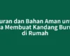 Ukuran dan Bahan Aman untuk Cara Membuat Kandang Burung di Rumah
